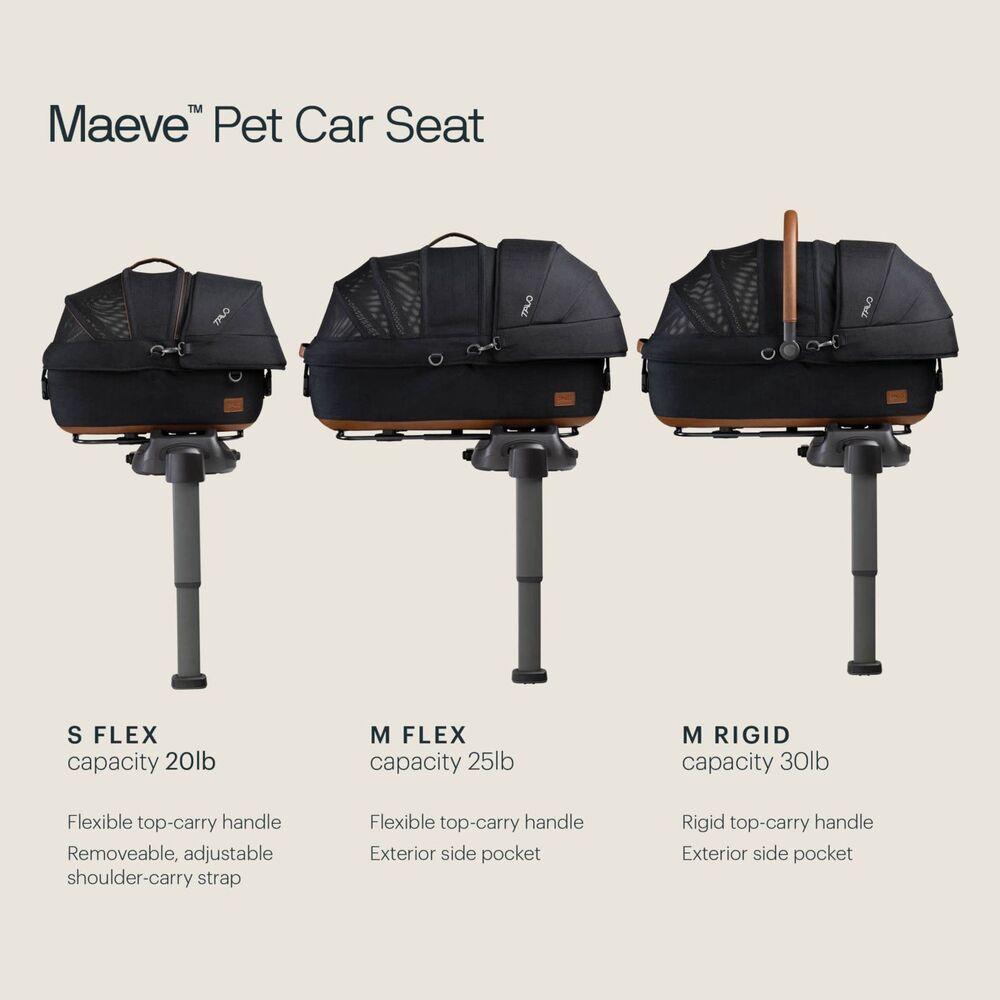 especificaciones silla de coche para animales maeve